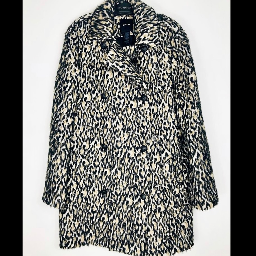 SMYTHE Leopard Print Peacoat (EUC) fits 6-8